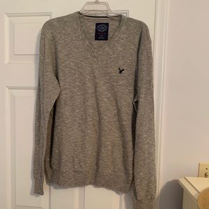 grey american eagle men’s sweater